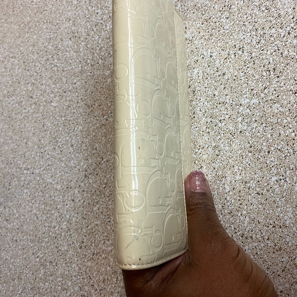 Dior Cream Logo Print Long Wallet - Picture 4 of 16